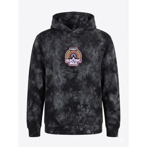 Insomniac Electric Mile Hoodie Mens Large Black Tie Dye Rave Festival Sweatshirt
